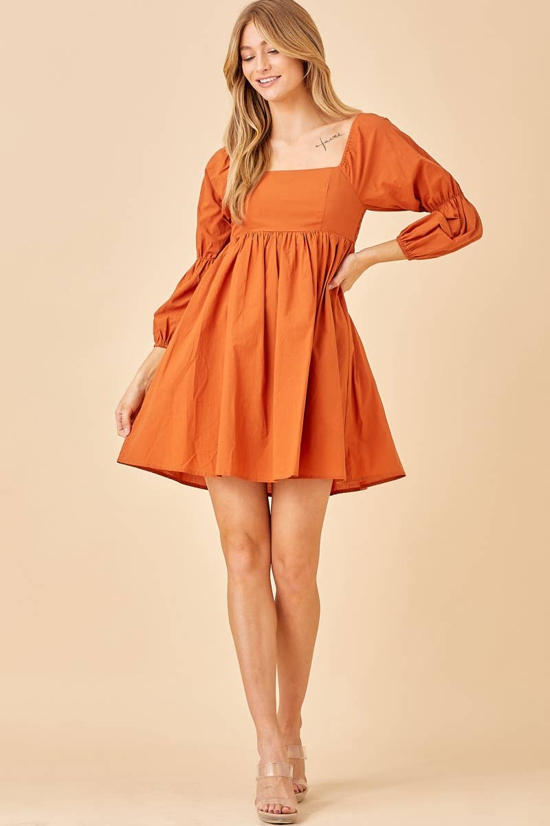 Pumpkin Pie Mini Dress