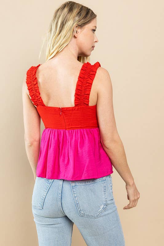 Cupid’s Color Block Top