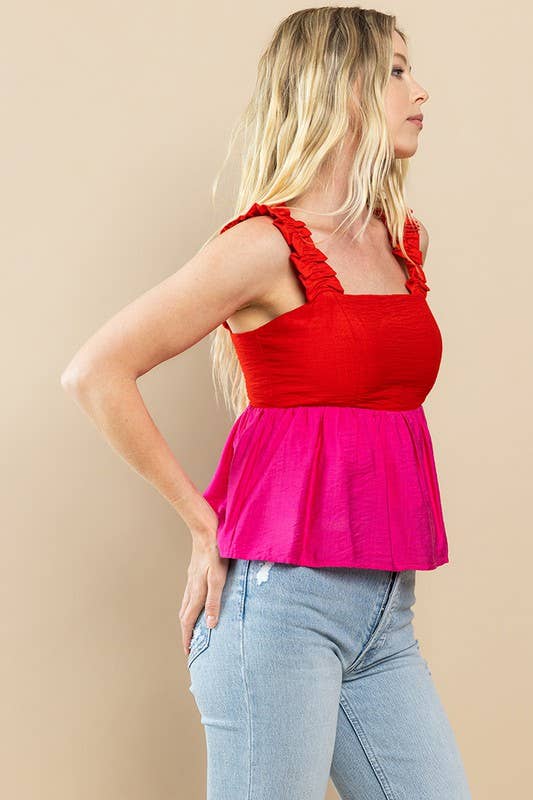 Cupid’s Color Block Top