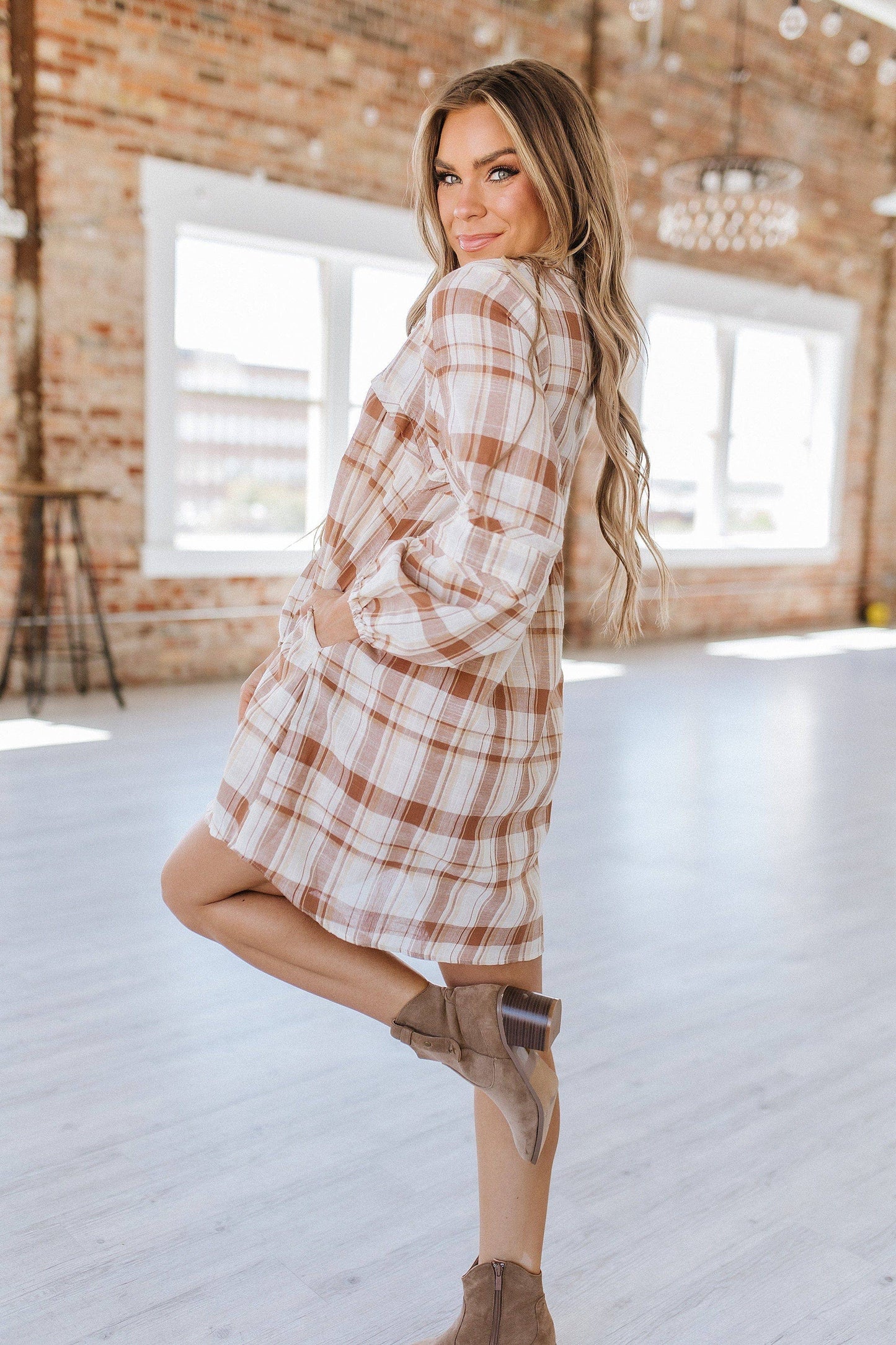 Plaid Shirt Days Dress