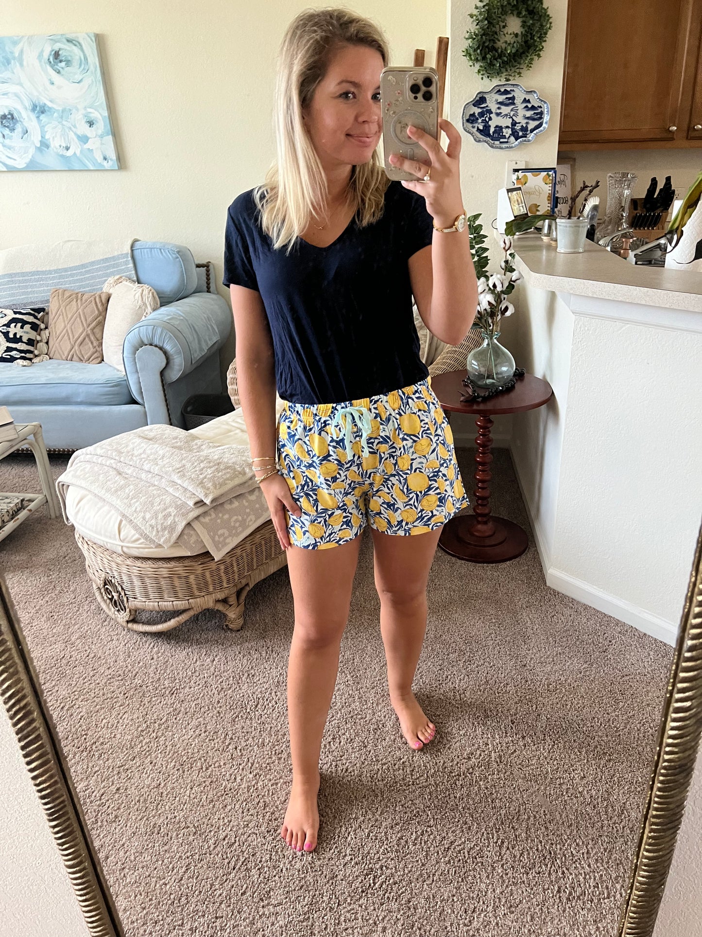 Lemon Drop Pajama Shorts