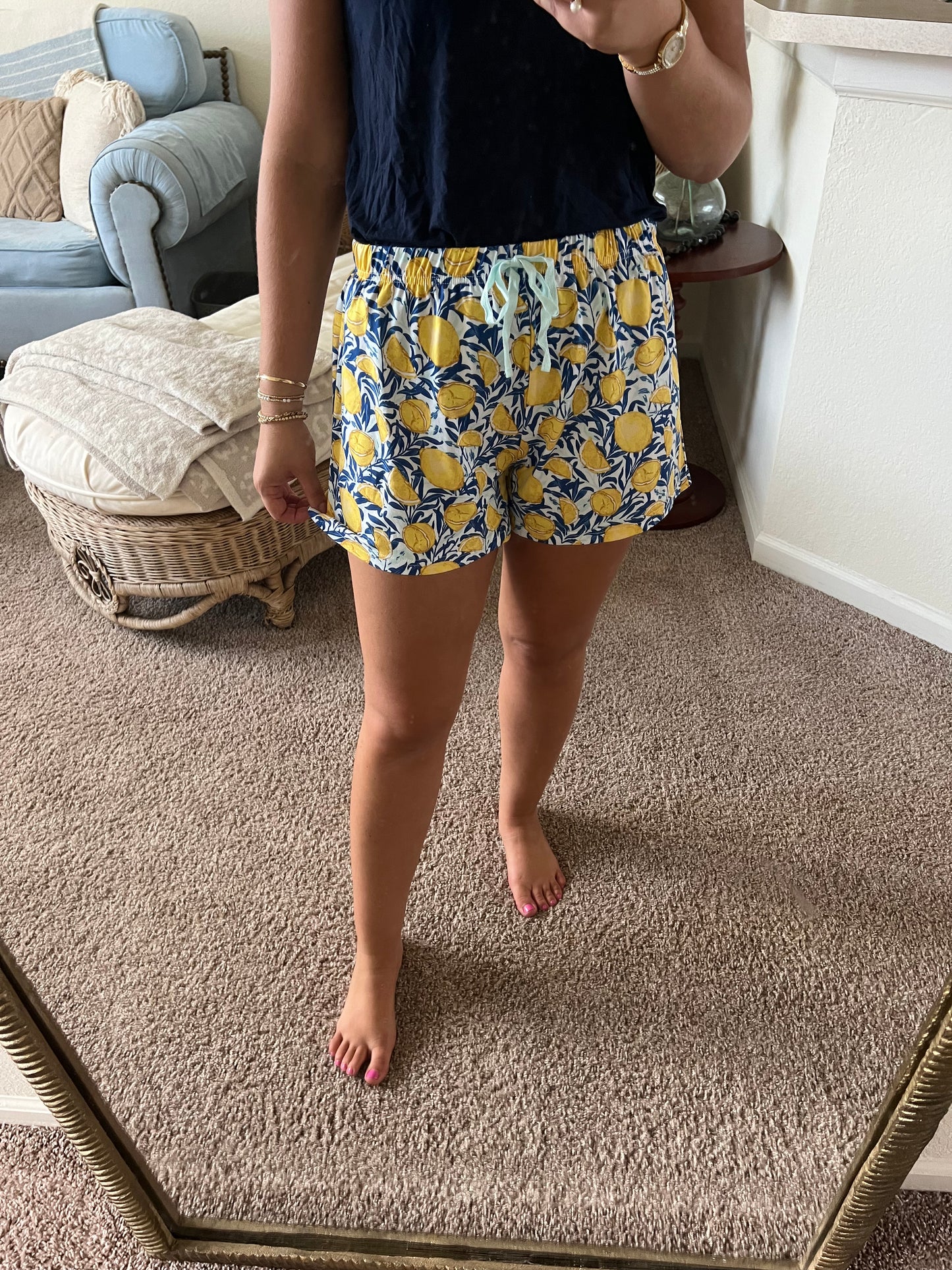 Lemon Drop Pajama Shorts