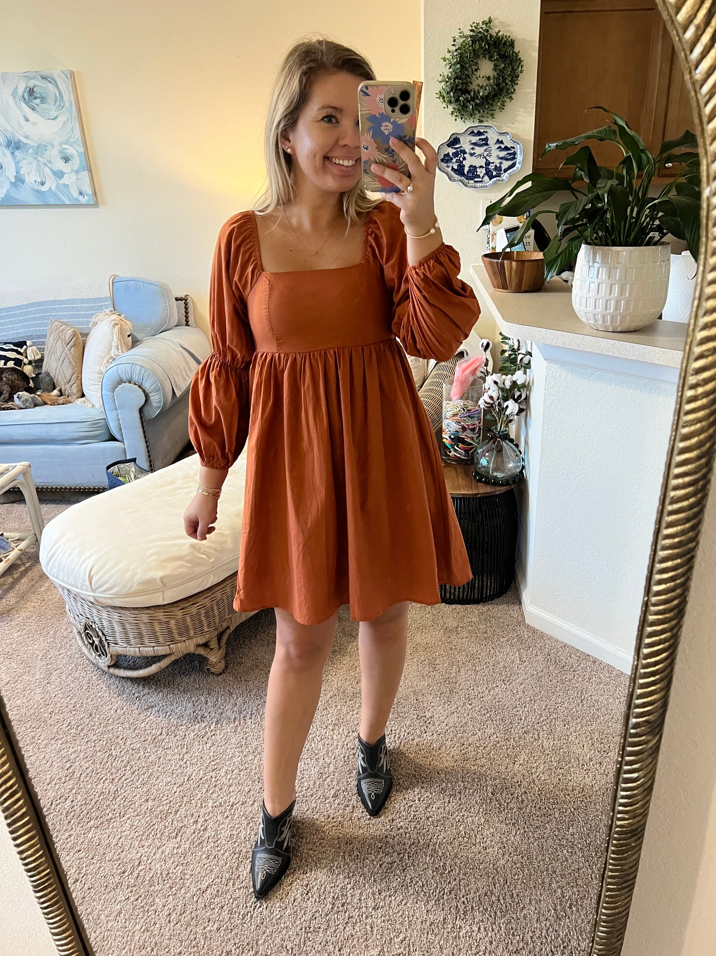 Pumpkin Pie Mini Dress