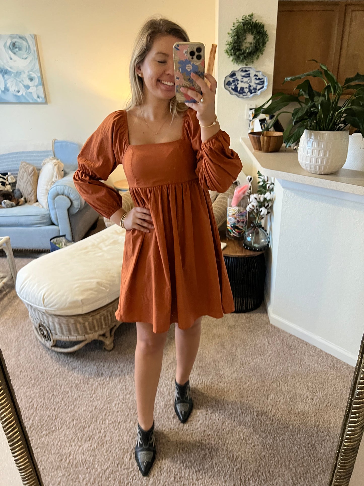 Pumpkin Pie Mini Dress