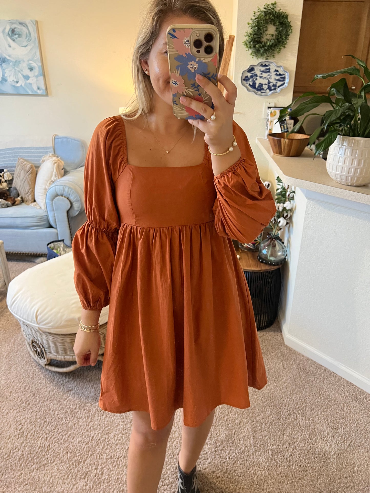 Pumpkin Pie Mini Dress