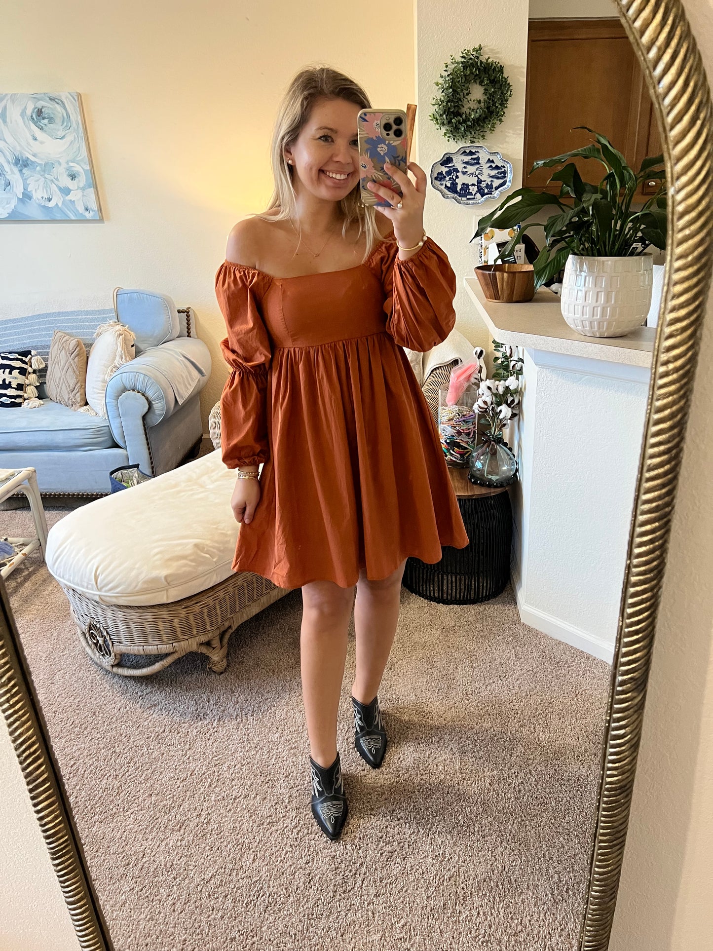 Pumpkin Pie Mini Dress