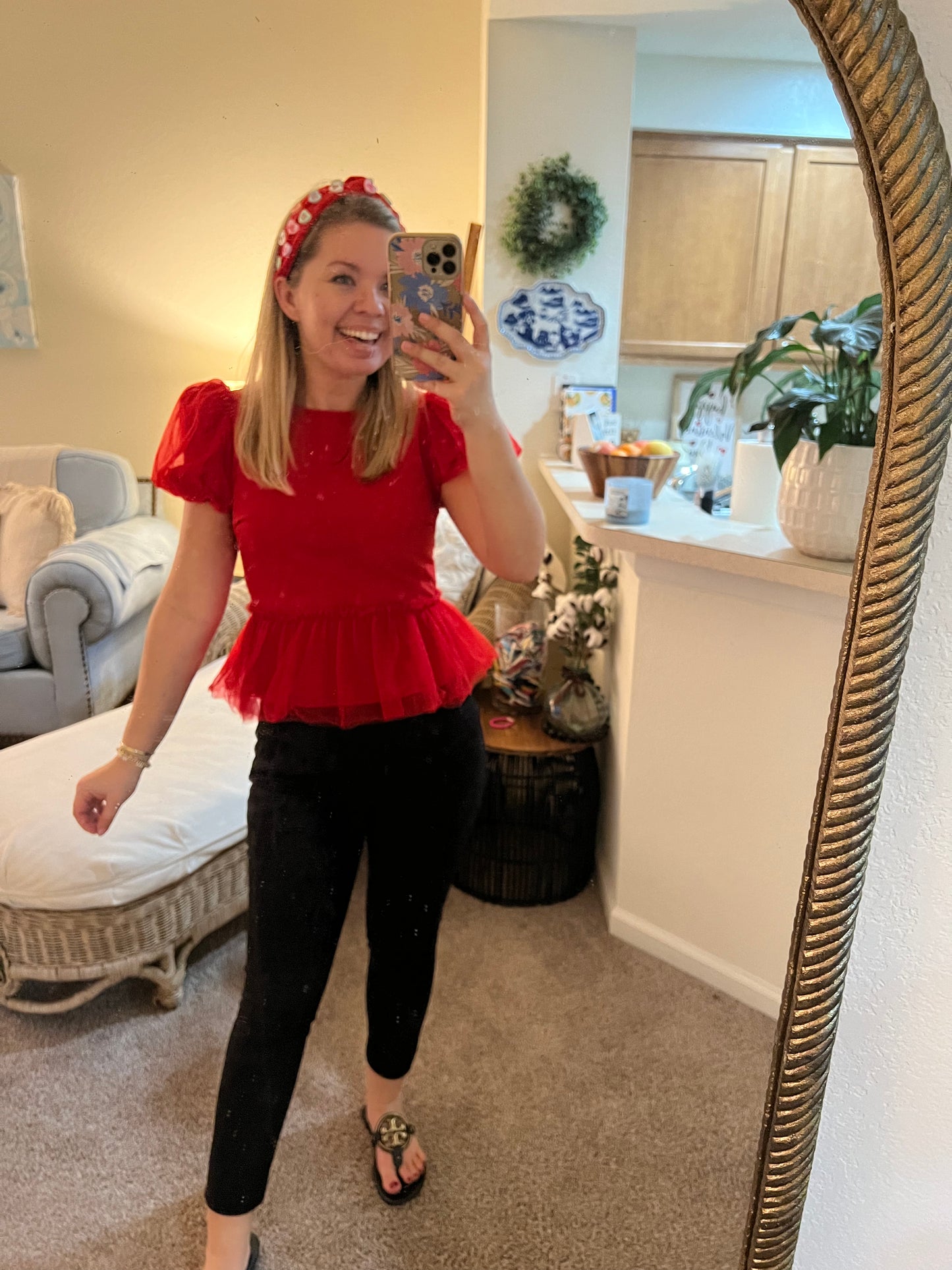 Red Hot Ruffles Top