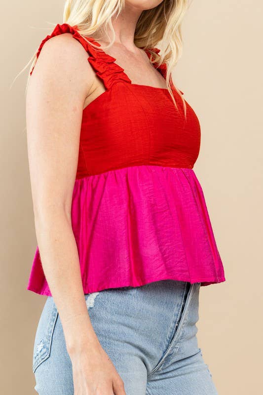 Cupid’s Color Block Top