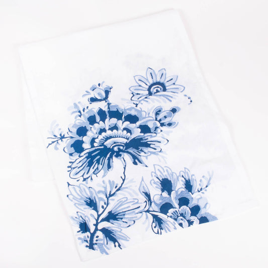 Blue Floral Table Runner