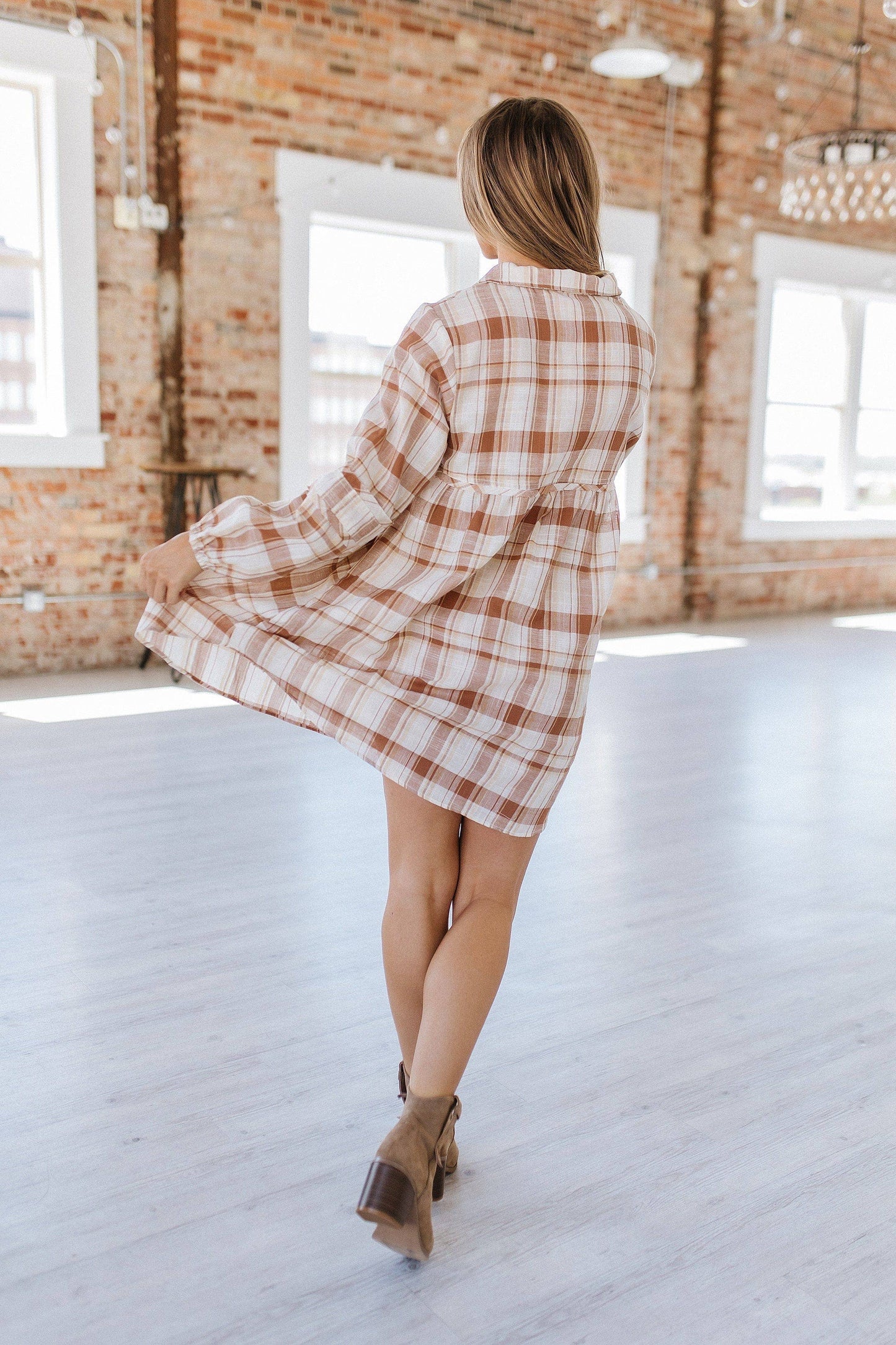 Plaid Shirt Days Dress