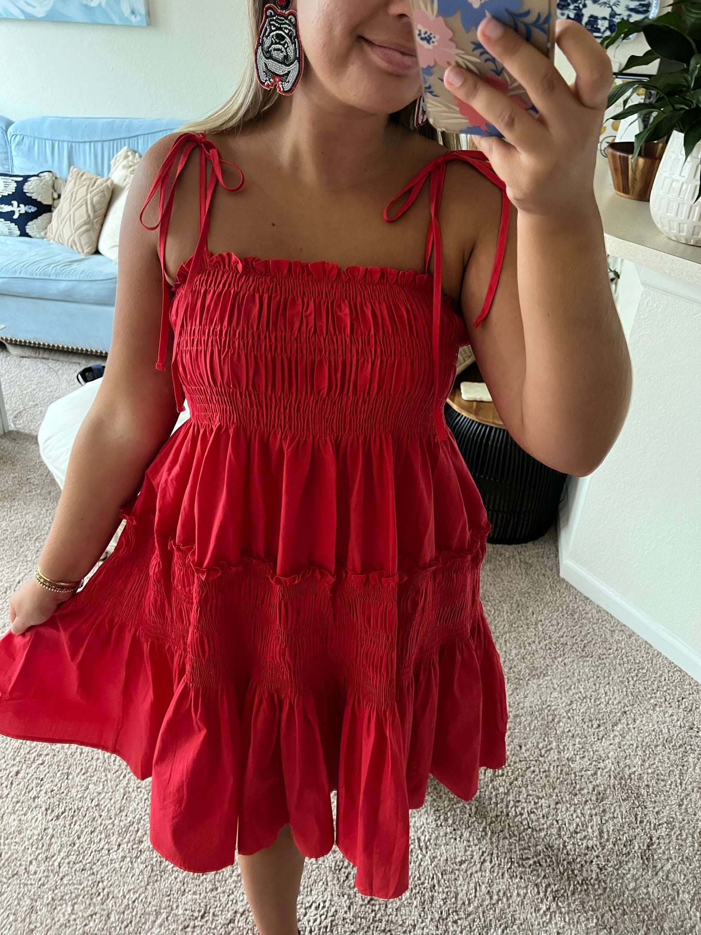 True Red Tied Together Dress