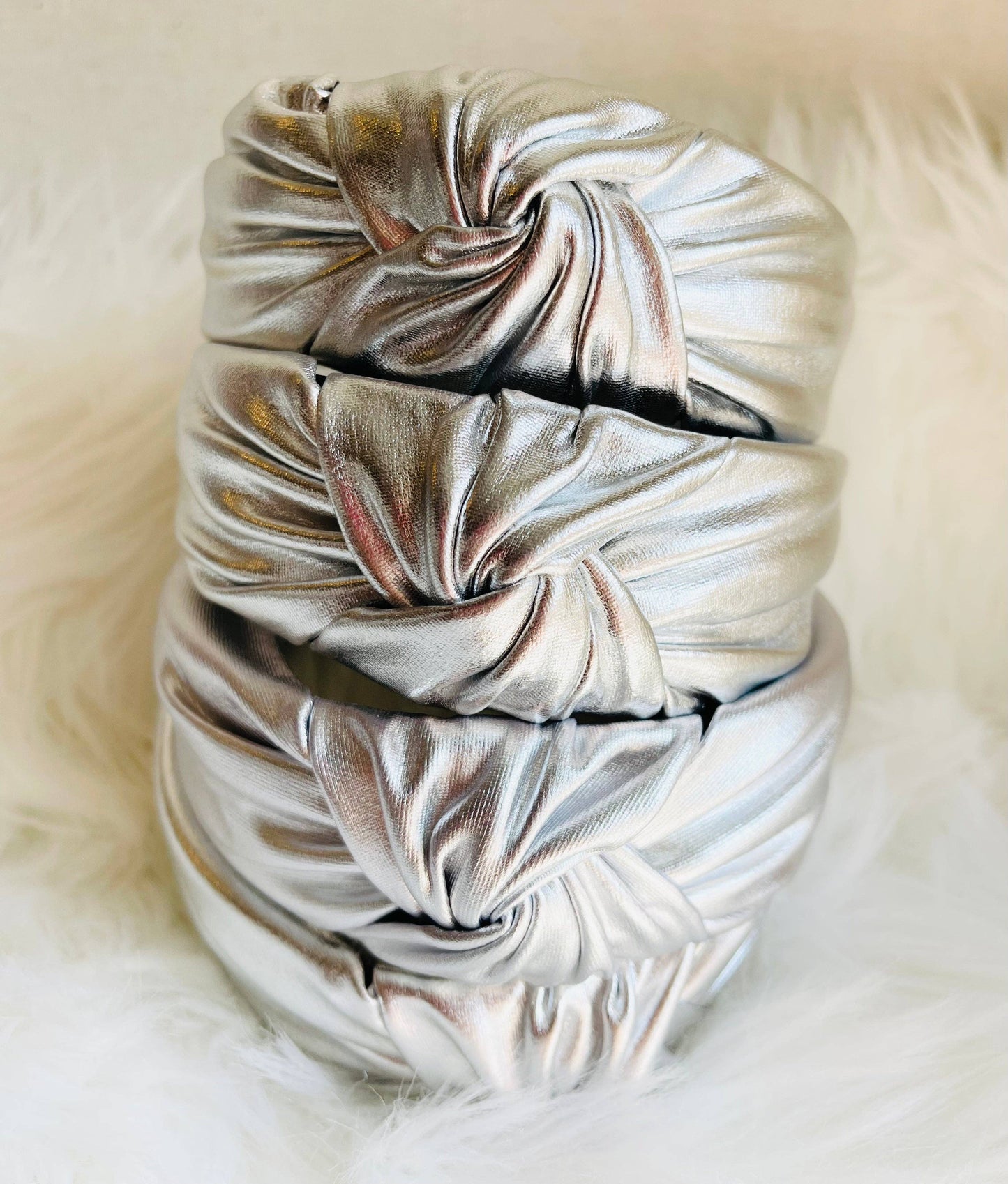 Silver Knotted Headband