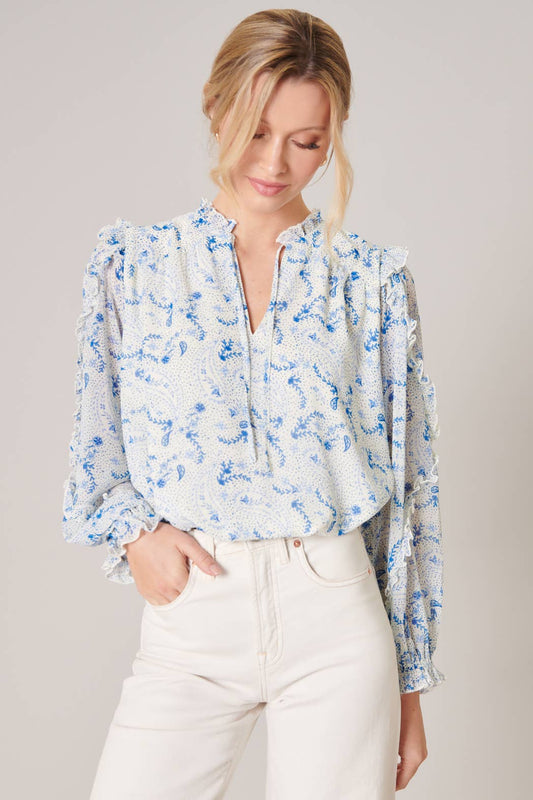 Blue Waves Blouse