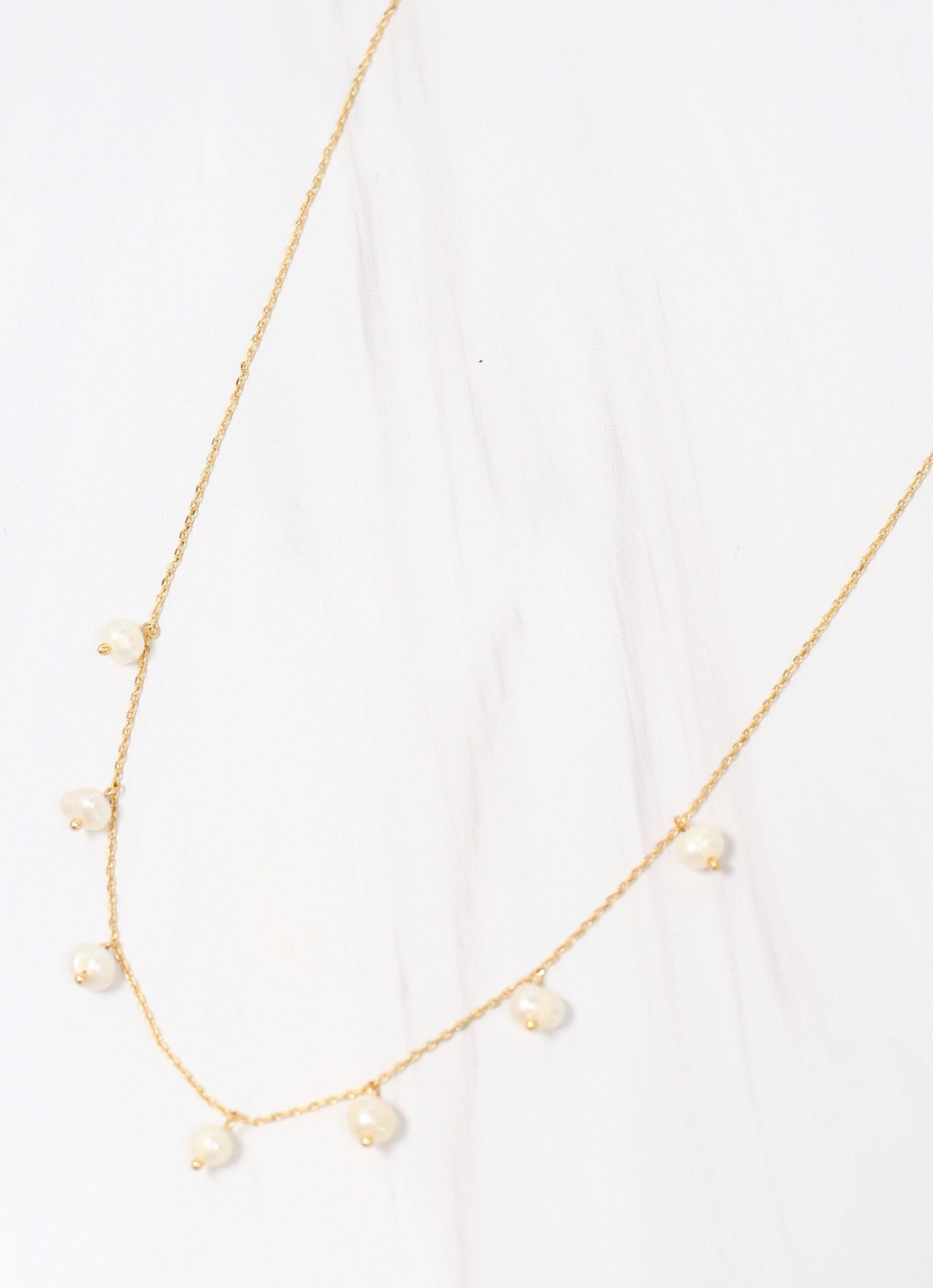 Polly Pearl Necklace GOLD