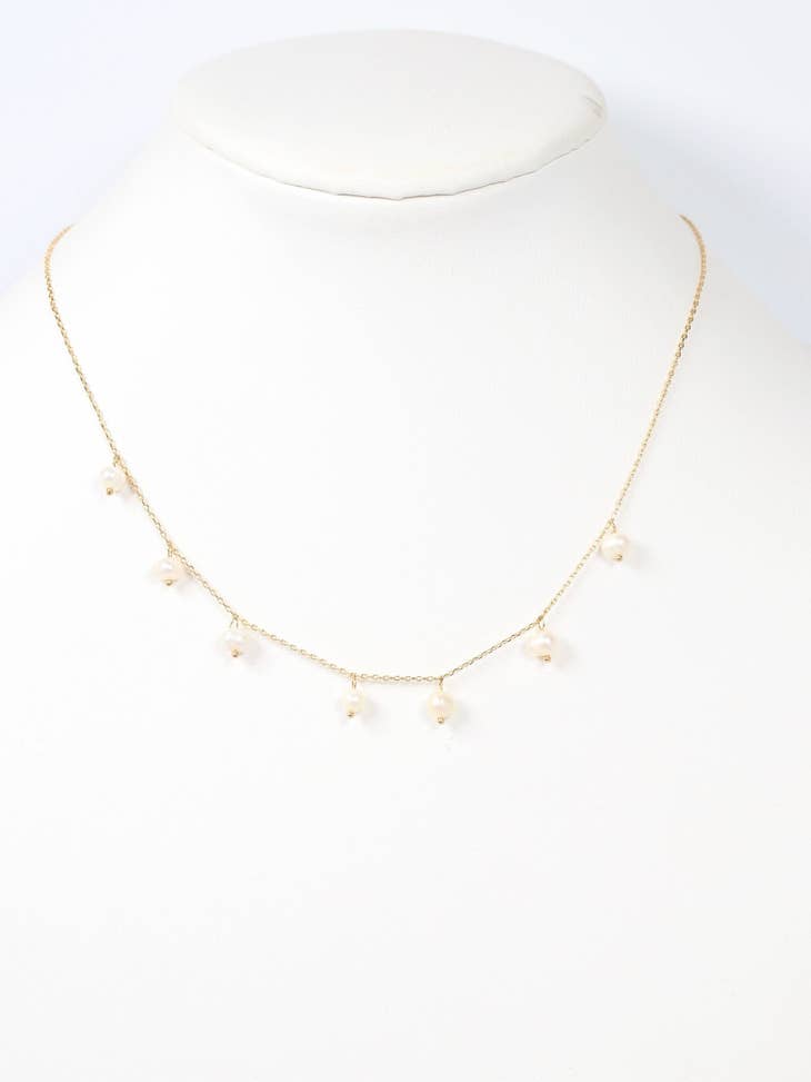 Polly Pearl Necklace GOLD