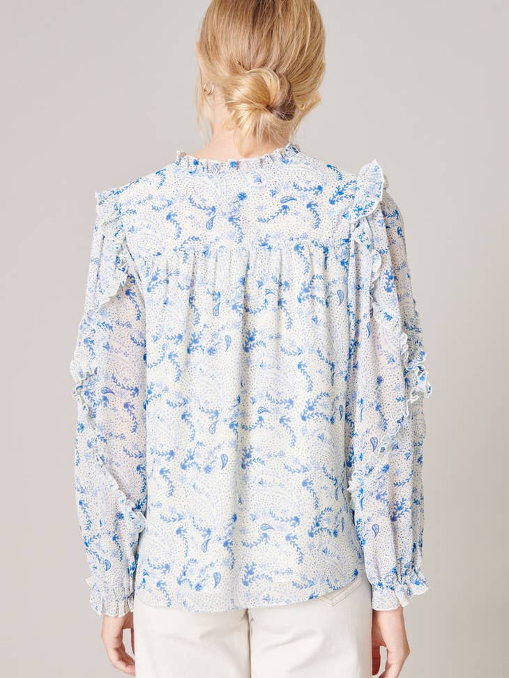 Blue Waves Blouse