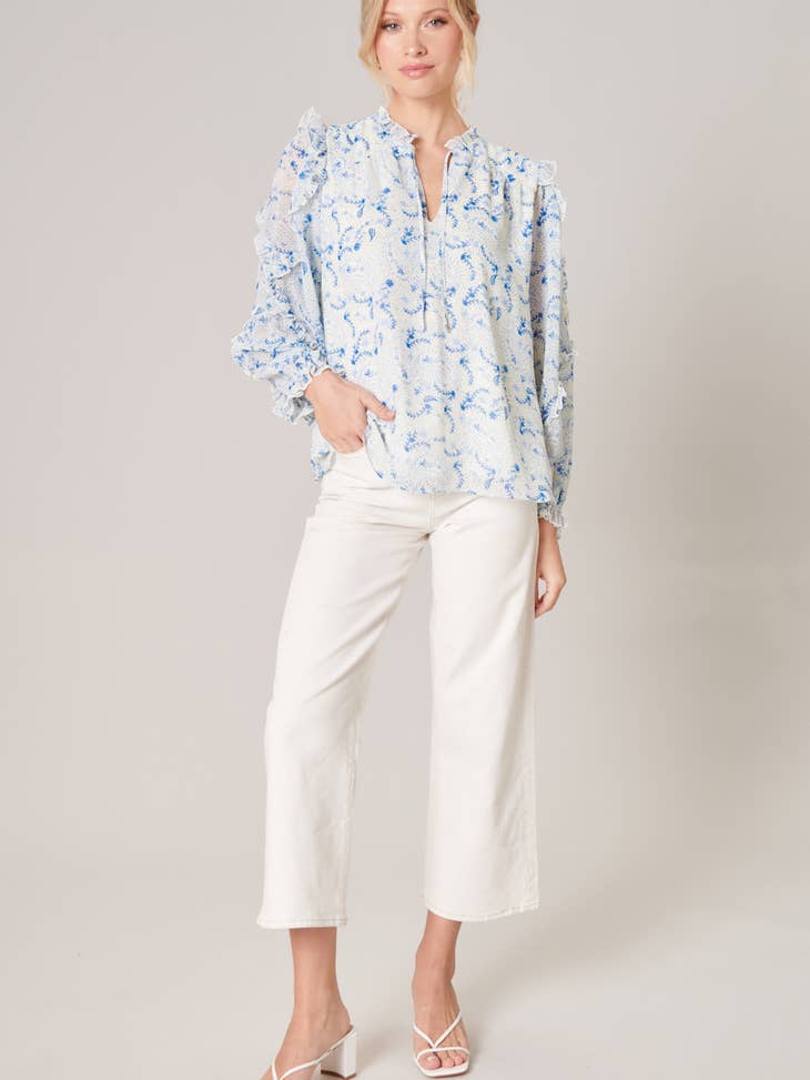 Blue Waves Blouse