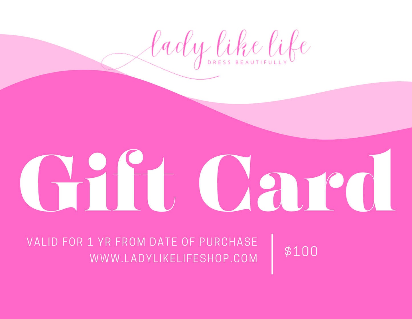 Lady Like Life Gift Card